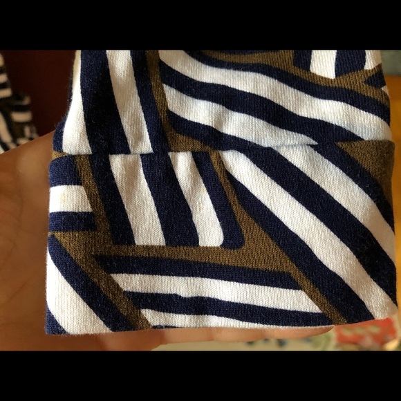 DVF Wrap dress - blue brown and white -NWOT - Picture 6 of 7